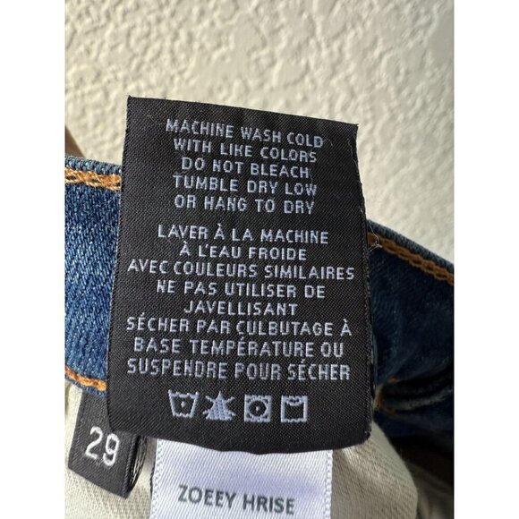 Hudson Women's Zoeey Straight High Rise Frayed Cropped Jeans - Picture 11 of 16